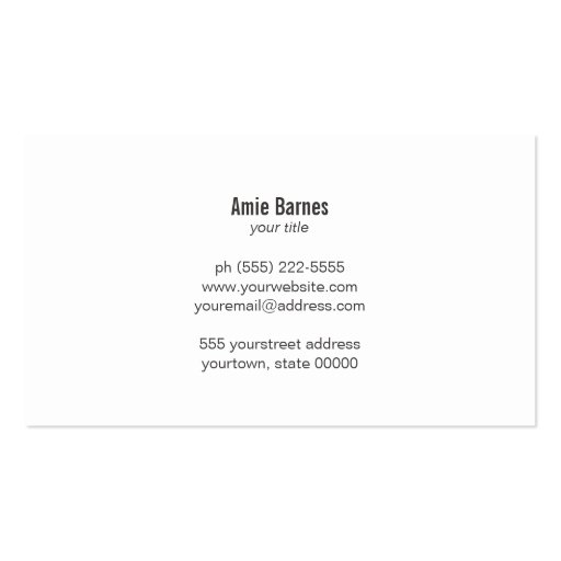 Gold Sphere EleGANT Minimalist Black Business Card Template (back side)