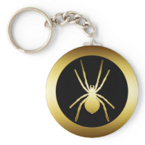 GOLD SPIDER KEYCHAIN