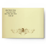 Gold Spider Wedding Envelope