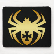 GOLD SPIDER WITH CROSS MOUSEPADS