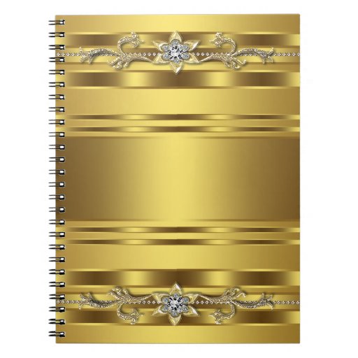 Gold Spiral Business Notebook Zazzle