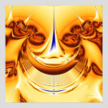 Gold Splash 01 Art Print