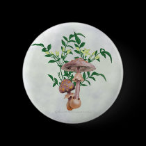 Gold Spotted Mushrooms, Star Flowers Buttons buttons