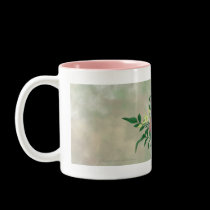 Gold Spotted Mushrooms, Star Flowers Drinkware mugs