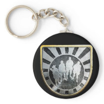 Gold Squad Pin Keychain