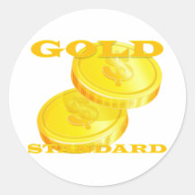 Gold Standard Round Stickers
