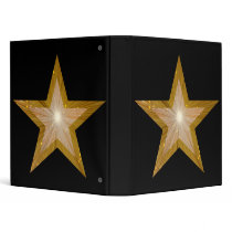 Gold Star binder black
