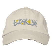Gold Star Christmas embroidered hats