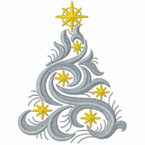 Gold Star Christmas embroidered shirts by Embroidery4U Gold Star Christmas embroidered shirts