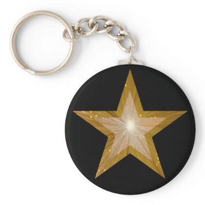 black and gold stars background. Gold Star keychain lack by jessperry. Modern design with a shining,