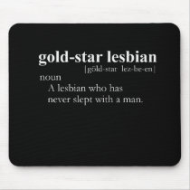 GOLD STAR LESBIAN (definition) mousepads