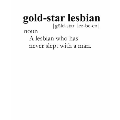 GOLD-STAR LESBIAN T-SHIRT / Gay Slang T-shirt by gay_pride