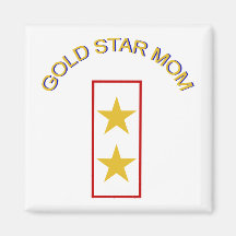 Gold Star Mom 2 Fridge Magnet