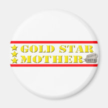 Gold Star Mother - 3 Stars Magnet