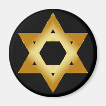 GOLD STAR OF DAVID MAGNETS