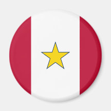 Gold Star Service, United States flag Refrigerator Magnets