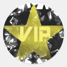 Gold Star VIP Stickers