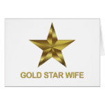 Gold Star Wife Card