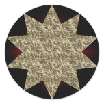 Gold Starburst Sticker