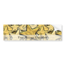 Gold Stars Bumper Stickers
