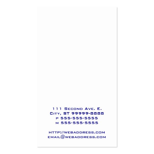Gold Stars Business Card Template (back side)