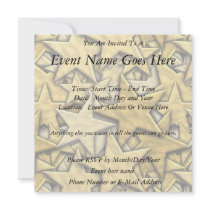 Gold Stars Custom Announcement