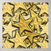Gold Stars Poster