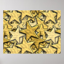 Gold Stars Print