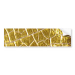 Gold stone cracks bumper sticker