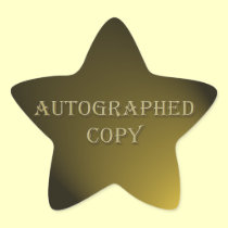 Gold Style Autographed Copy Author Sticker stickers