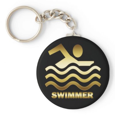 GOLD SWIMMER key chains