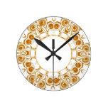 Gold Swirl Designed Custom Clock
