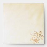 Gold Swirl Envelope-Square