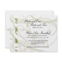 Gold Swirls Pattern Custom Invites