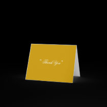 Gold " Thank You " Card