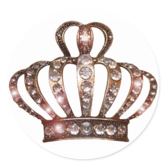 Gold Tiara Stickers sticker