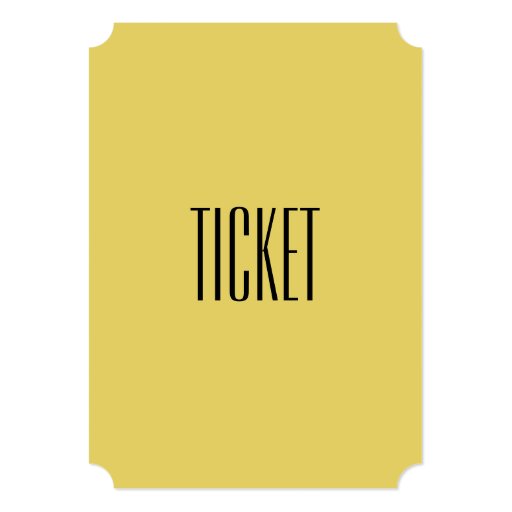 Gold Ticket Police Graduation Invitations