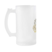 Gold Tiger - Frosted Glass Stein Coffee Mugs