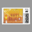 Gold tones Happy Birthday
