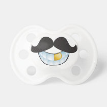 Gold tooth and Mustache Bling! Pacifier pacifiers