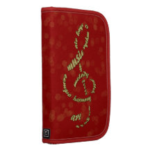 gold treble clef folio planners
