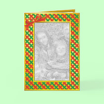 Gold Trimmed Holiday Card Template