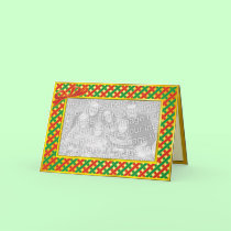Gold Trimmed Holiday Card Template