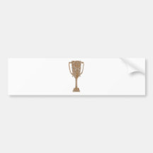 Gold TROPHY : Award Reward Celebration Bumper Stickers