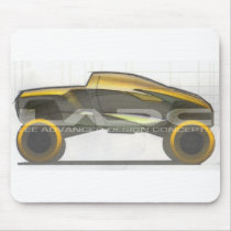 gold truck logo mousepad