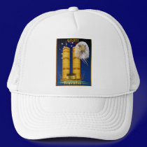 Gold Twin Towers, Eagle n Flag  Hats hats