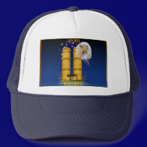 Gold Twin Towers, Eagle n Flag  Hats hats