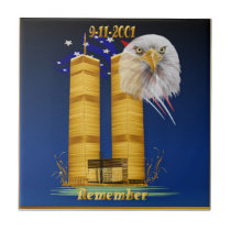 Gold Twin Towers, Eagle n Flag tiles