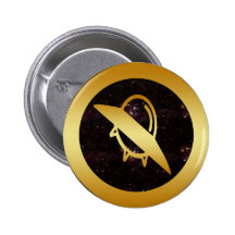 GOLD UFO BUTTONS