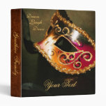 Gold Venetian Masquerade Halloween Binder
